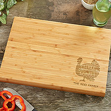 Gather  Gobble Personalized Bamboo Cutting Boards - 31959