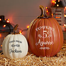 5 Cent Pumpkin Family Personalized Pumpkins - 32040