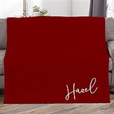 Trendy Script Personalized Blankets - 34328