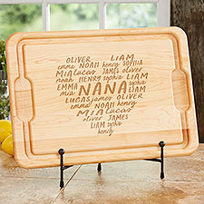 Grateful Heart Personalized Maple Wood Cutting Boards - 34683