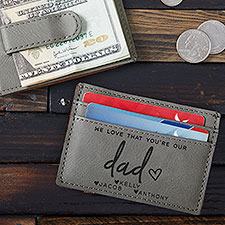 Love That Youre My Dad Personalized Money Clip Wallet - 34742