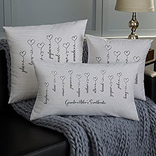 Connected By Love Personalized Throw Pillows - 34848