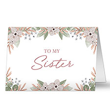 My Sister Personalized Greeting Card  - 35736