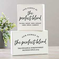 The Perfect Blend Personalized Shelf Blocks  - 35835