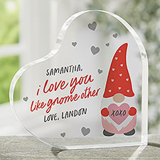 Gnome Personalized Valentines Day Keepsake Heart - 35860