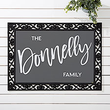 Bold Family Name Personalized Doormats  - 35926