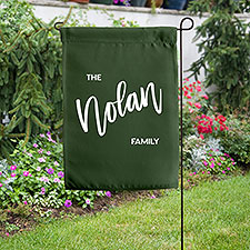 Bold Family Name Personalized Garden Flag  - 35930