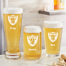 NFL Las Vegas Raiders Personalized Beer Glass  - 36709