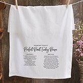 Personalized Flour Sack Towel - Favorite Family Recipe - 37282