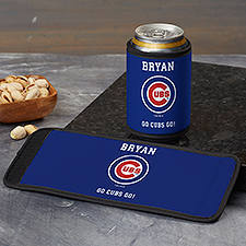 Chicago Cubs Personalized Baseball Can  Bottle Wrap - MLB - 37683