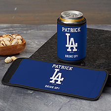 Los Angeles Dodgers Personalized Baseball Can  Bottle Wrap - MLB - 37795