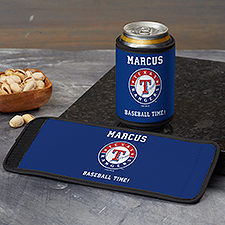 Texas Rangers Personalized Baseball Can  Bottle Wrap - MLB - 37808