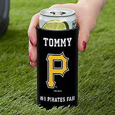 Pittsburgh Pirates Personalized Slim Can Holder MLB Baseball - 37862