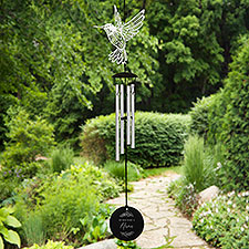 So God Made… Personalized Hummingbird Wind Chimes  - 37916