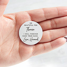 Personalized Pocket Token - Grateful For You - 37927