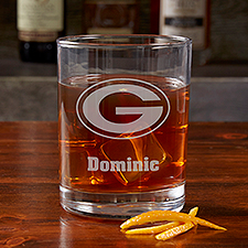 NFL Green Bay Packers Engraved Old Fashioned Whiskey Glasses - 38318