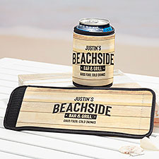 Backyard BBQ Personalized Beer Can  Bottle Wrap  - 38599