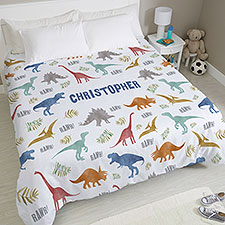 Dinosaur World Personalized Duvet Cover  - 38733D