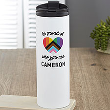 Love Yourself Personalized 16oz. Travel Tumbler  - 38823