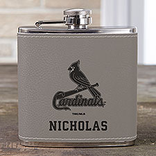 MLB St. Louis Cardinals Leatherette Personalized Flask  - 39030