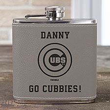 MLB Chicago Cubs Leatherette Personalized Flask  - 39034