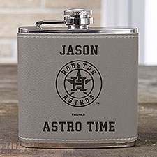 MLB Houston Astros Leatherette Personalized Flask  - 39038