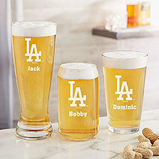 MLB Los Angeles Dodgers Personalized Beer Glass  - 39354