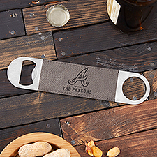 MLB Atlanta Braves Personalized Leatherette Bottle Opener - 39624