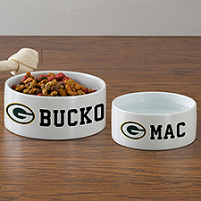 NFL Green Bay Packers Personalized Dog Bowls - 39741