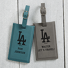 MLB Los Angeles Dodgers Personalized Leatherette Luggage Tag - 40351