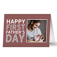 Personalized Photo Greeting Card - First Fathers Day - 40724