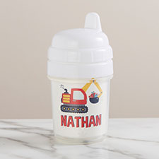 Construction  Monster Trucks Christmas Personalized Baby Sippy Cup  - 42766