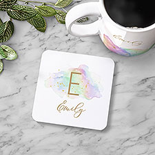 Birthstone Color Personalized Coaster - 43549