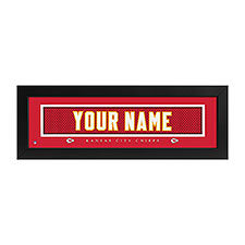 Kansas City Chiefs NFL Personalized Name Jersey Print - 43616D