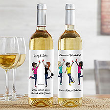 Cheers to Friendship philoSophies Personalized Wine Labels - 43721