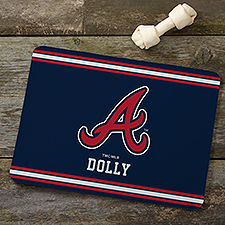 MLB Atlanta Braves Personalized Pet Food Mat - 44491