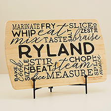 Kitchen Talk Personalized Wood Cutting Board  - 44629