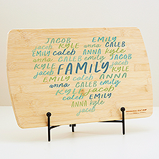 Grateful Heart Personalized Wood Cutting Board  - 44637