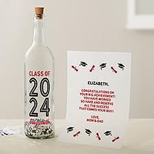Graduating Class Of Personalized Letter In A Bottle  - 44820