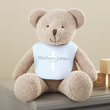 Christening Day For Him Personalized Plush Teddy Bear  - 44923