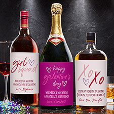 Galantines Day Personalized Valentines Day Liquor Bottle Label  - 45227