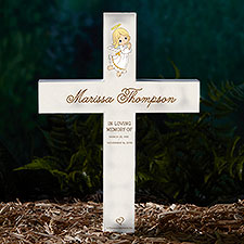 Precious Moments Personalized Memorial Solar LED Garden Stake  - 45352