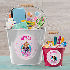 Merry  Bright Barbie Personalized Treat Buckets  - 46018