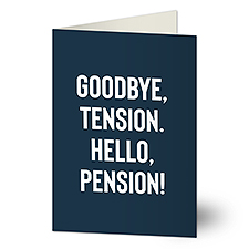 Retirement Expressions Personalized Greeting Card - 46353