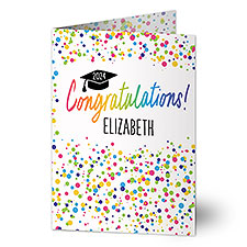 Colorful Graduation Personalized Greeting Card - 46929