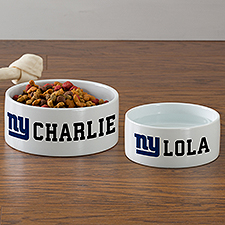 NFL New York Giants Personalized Dog Bowls - 46931