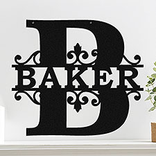 Personalized Split Letter Steel Sign - 47992D