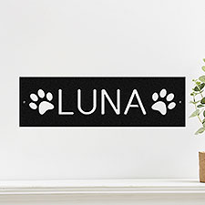 Custom Pet Steel Wall Sign - 48107D