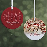 Scripted Christmas Tree Personalized Ornament - 49262