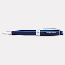 Cross Bailey Blue Lacquer  Chrome Ballpoint Pen   - 49301